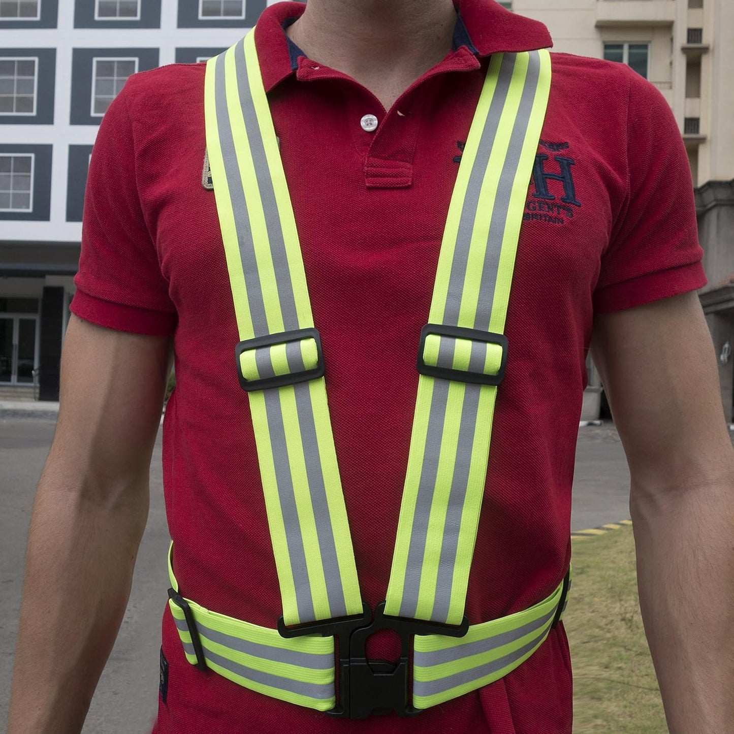 Reflective Vest (2 Pack) Lightweight, Adjustable & Elastic Safety & High Visibility for Running, Jogging, Walking, Cycling