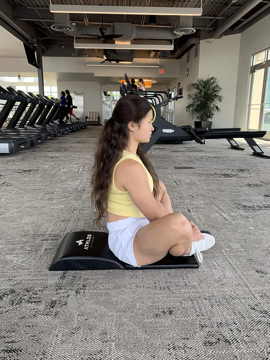 Ab Mat with Tailbone Protector - Ab Mats for Sit Ups - Ab Workout Mat - Full Range of Motion Ab Trainer
