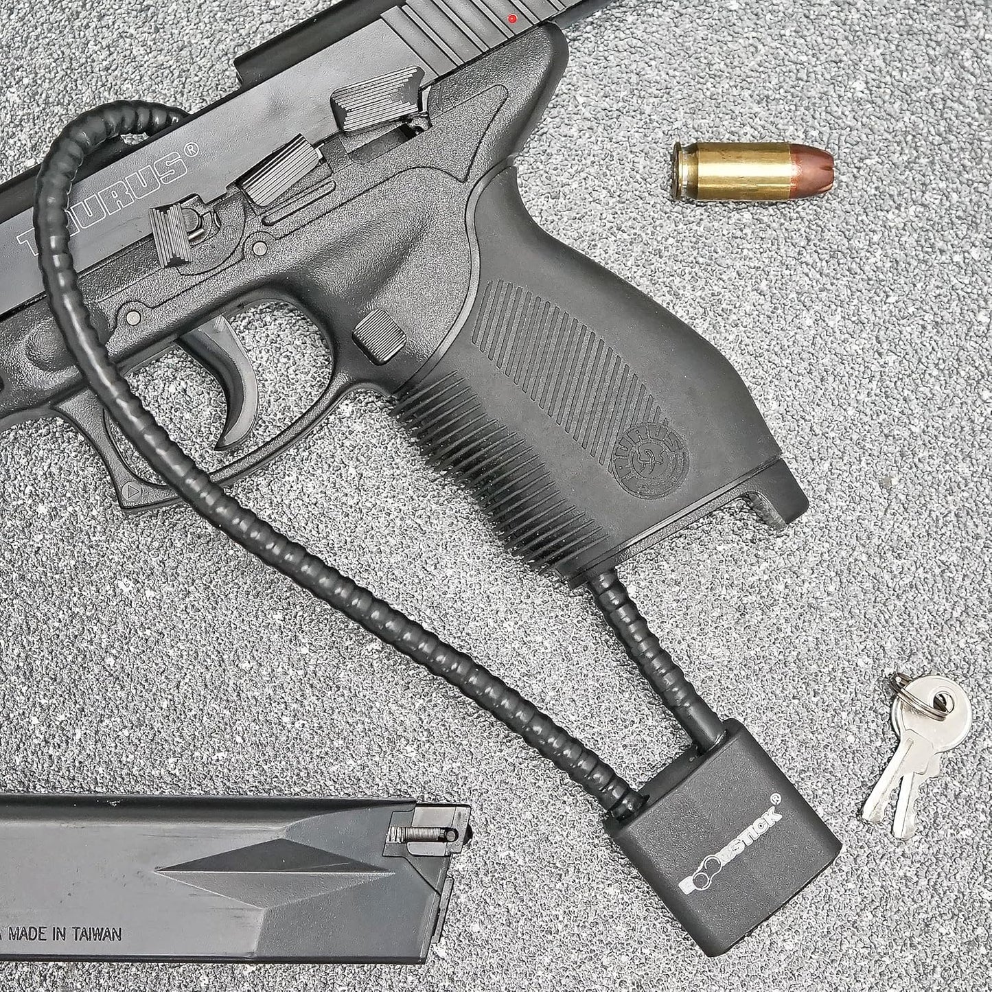 BOOMSTICK Cable Gun Lock - Keyed Different - 15" Cable Length