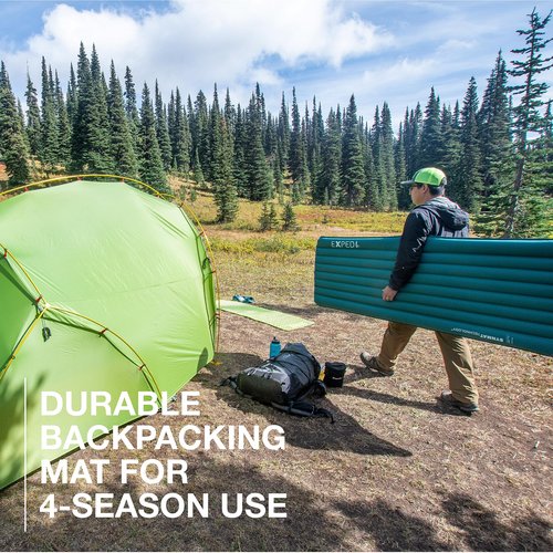 Exped Dura 5R | Abrasion Resistant | Insulated and Comfortable | -5 Degree Sleeping Pad, Cypress, Medium