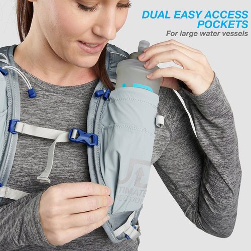 Ultimate Direction FastPackHer 20L 2.0 – Lightweight Running Hydration Backpack, Women’s Specific Fit, Shoulder Strap Pockets, Upgraded for 2023 (Medium / Mist)