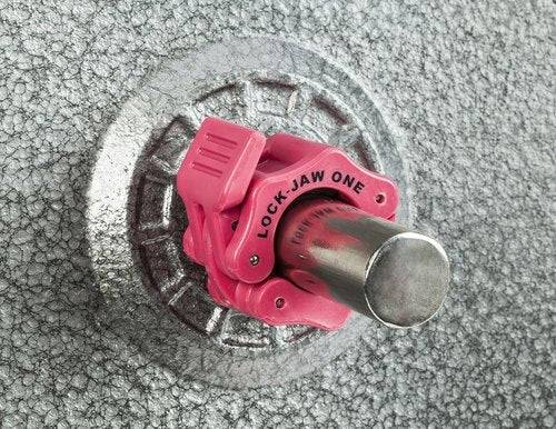 Lock-Jaw Barbell Collar - PINK Standard Weightlifting Accessory for Secure Grip