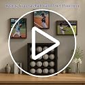 Baseball Display Case for 16 Balls Wall Mount with Lock and UV Glass