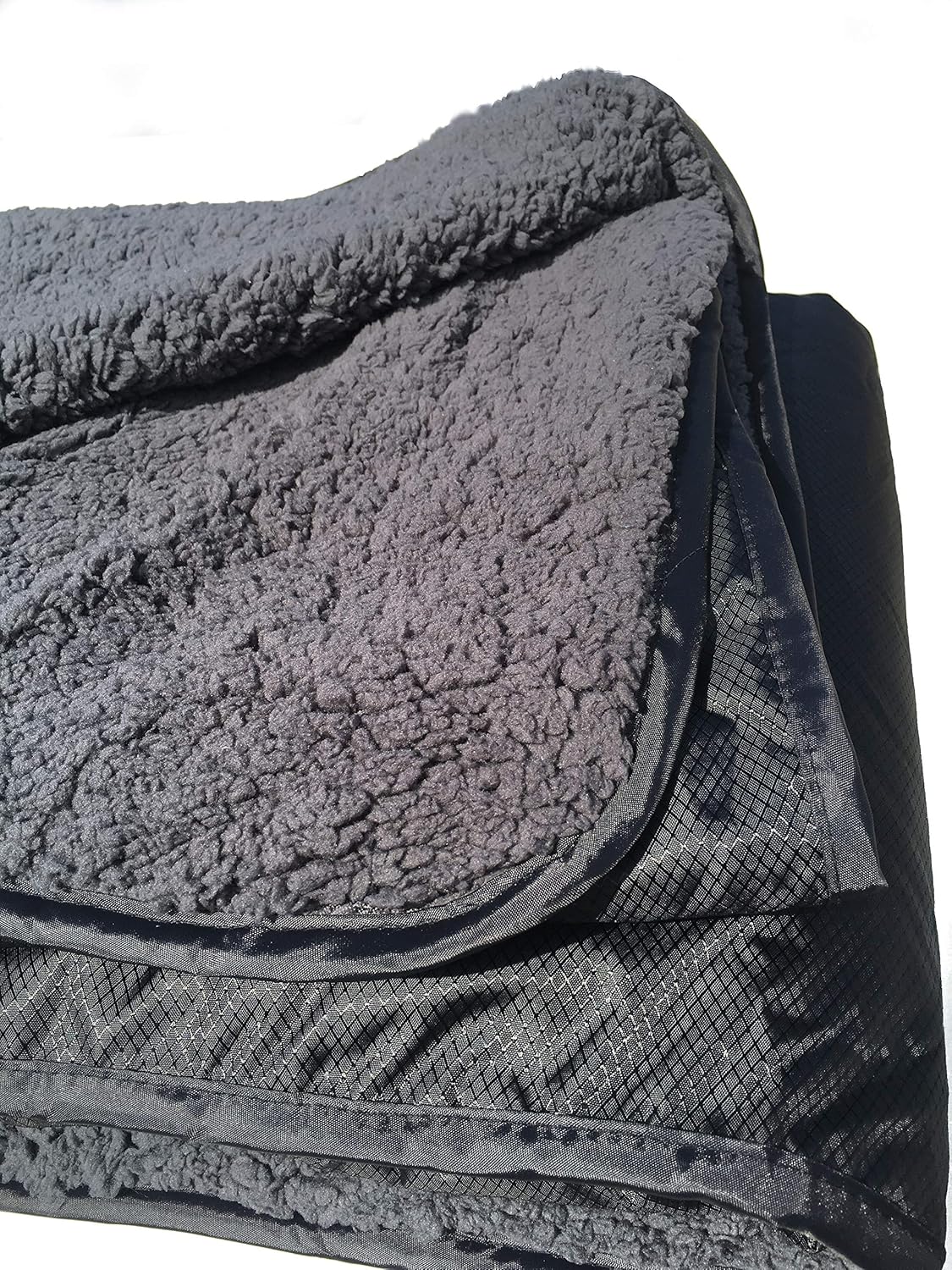 "Elemental Stadium Sherpa Blanket, Waterproof, Windproof, Picnic, Wheelchair, Camping, Concerts, Bag with Shoulder Strap and Carrying Handle, 56" x 80"