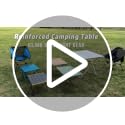 iClimb Ultralight Compact Camping Folding Table - Reinforced Black, Small
