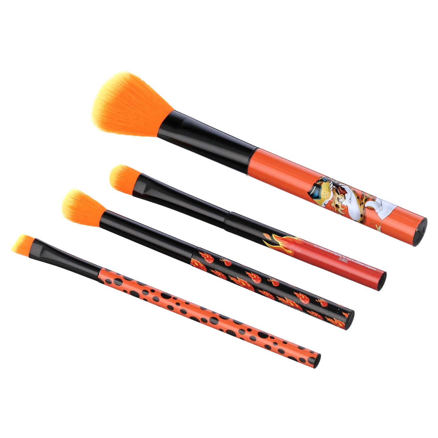Flamin' Hot Cheetos 4-Piece Cosmetic Brush Set | Fun & Vibrant Design