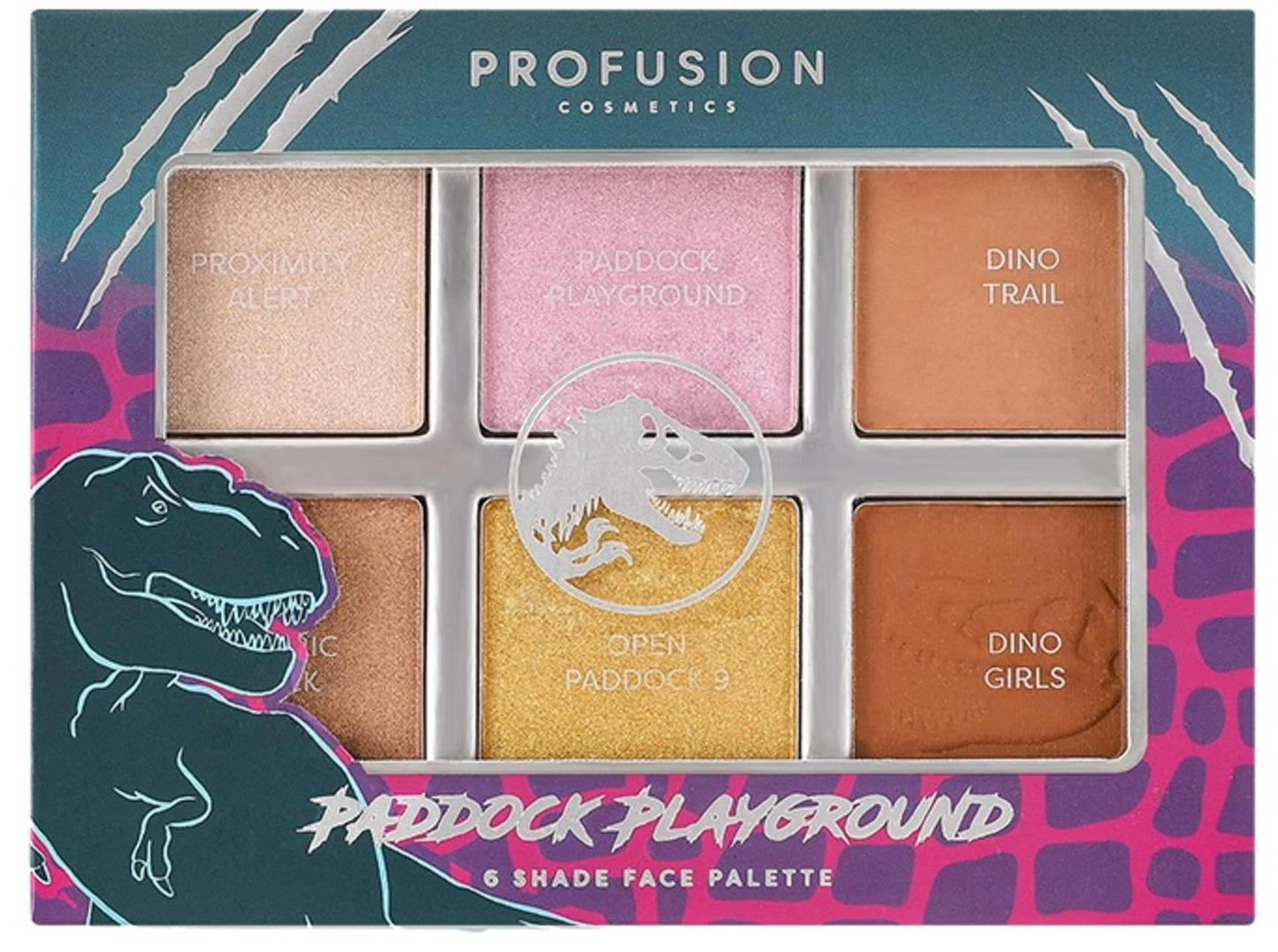 Jurassic World 6 Shade Face Palette | Profusion Cosmetics | 3.5 Oz