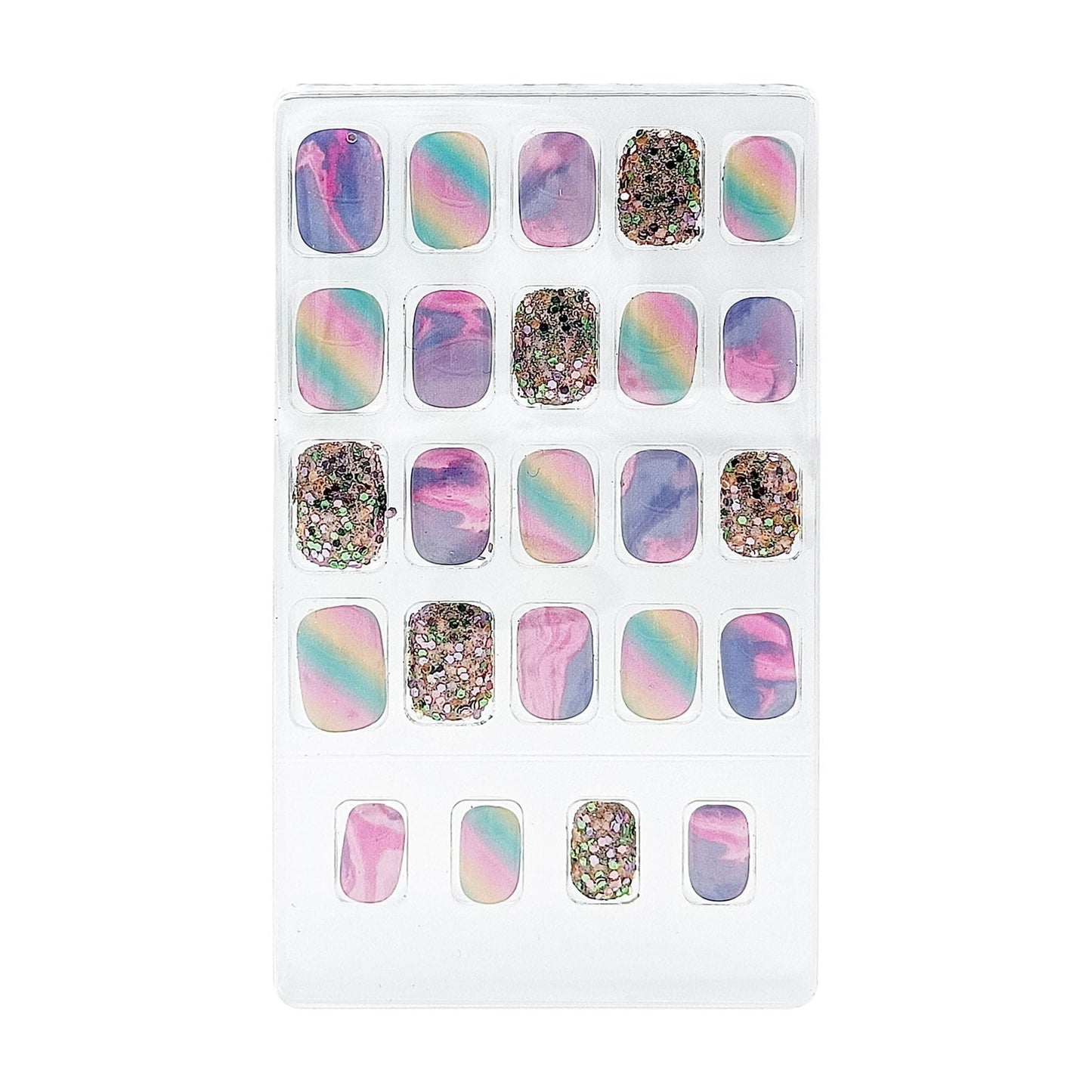 Justice Faux Nails 24-Piece Set | Stylish & Durable Nail Art