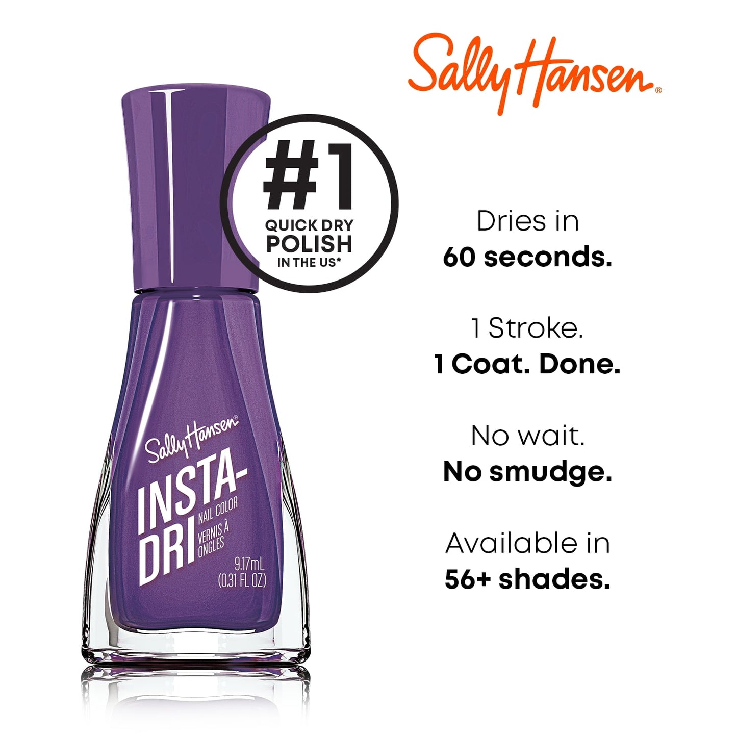 Insta-Dri Nail Color Polish | Mind Blending | Quick-Dry Formula | 0.31 Fl Oz