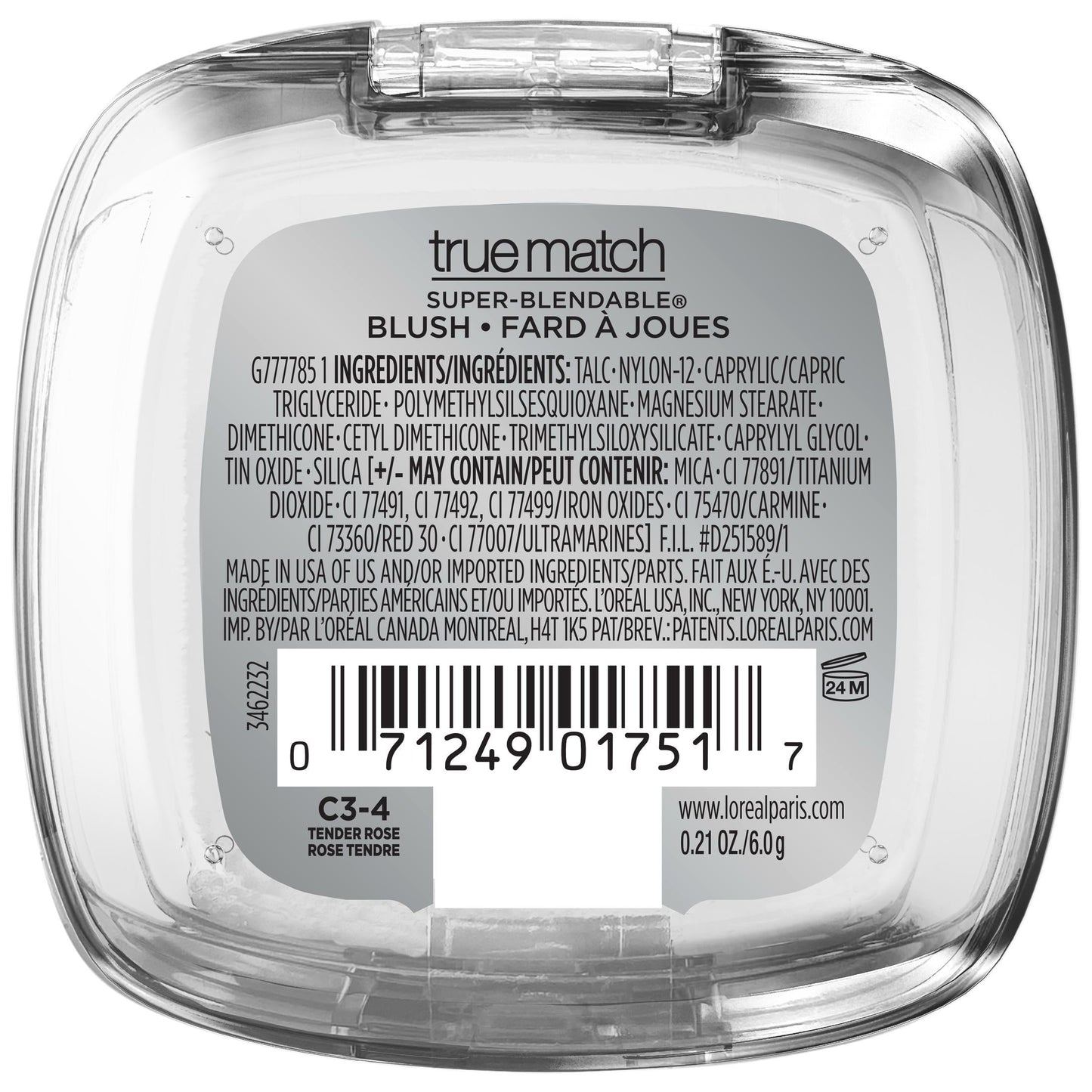 L'Oreal Paris True Match Blush | Soft Powder | Tender Rose | 0.21 Oz
