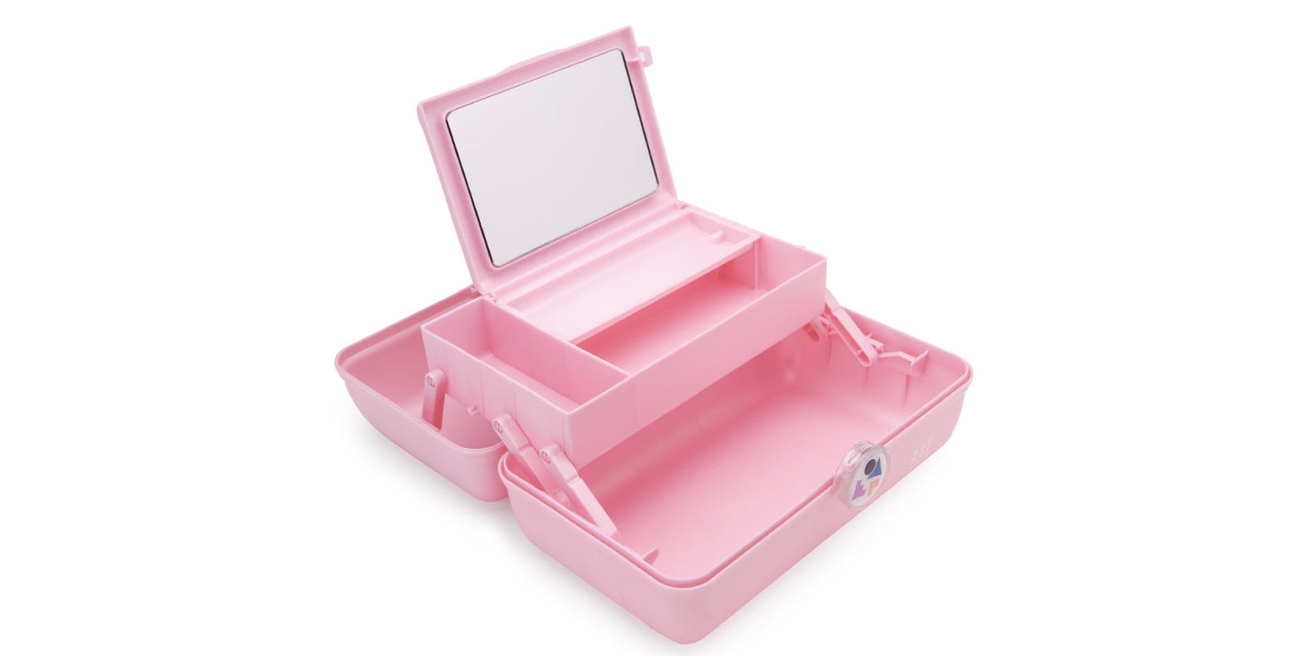 Pink Sparkle Caboodles Makeup Box – On-The-Go Storage for Girls