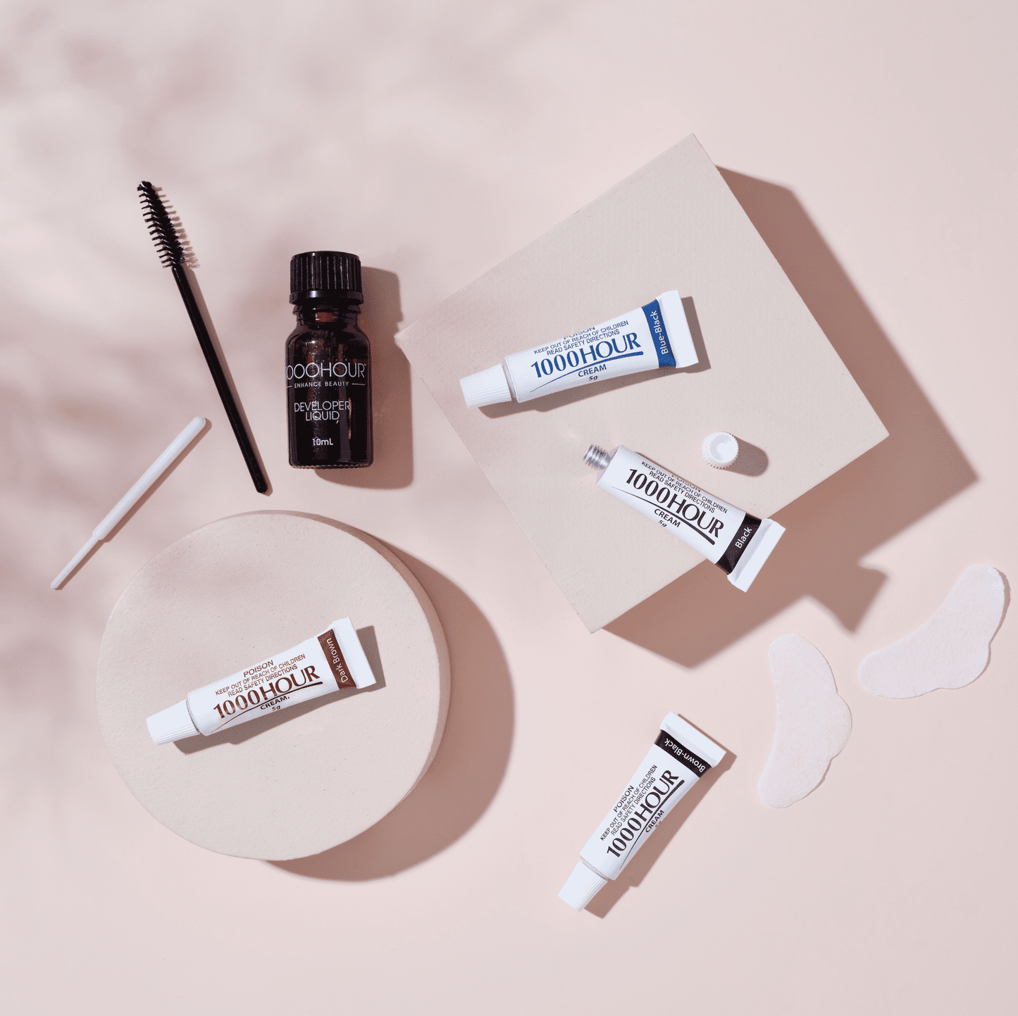 1000-Hour Eyelash & Brow Dye Kit | Permanent Blue Black Tint for All