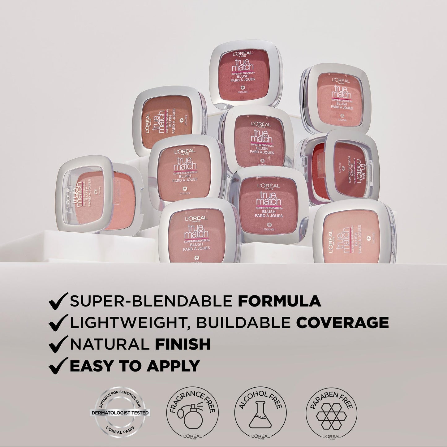 L'Oreal Paris True Match Blush | Soft Powder | Tender Rose | 0.21 Oz