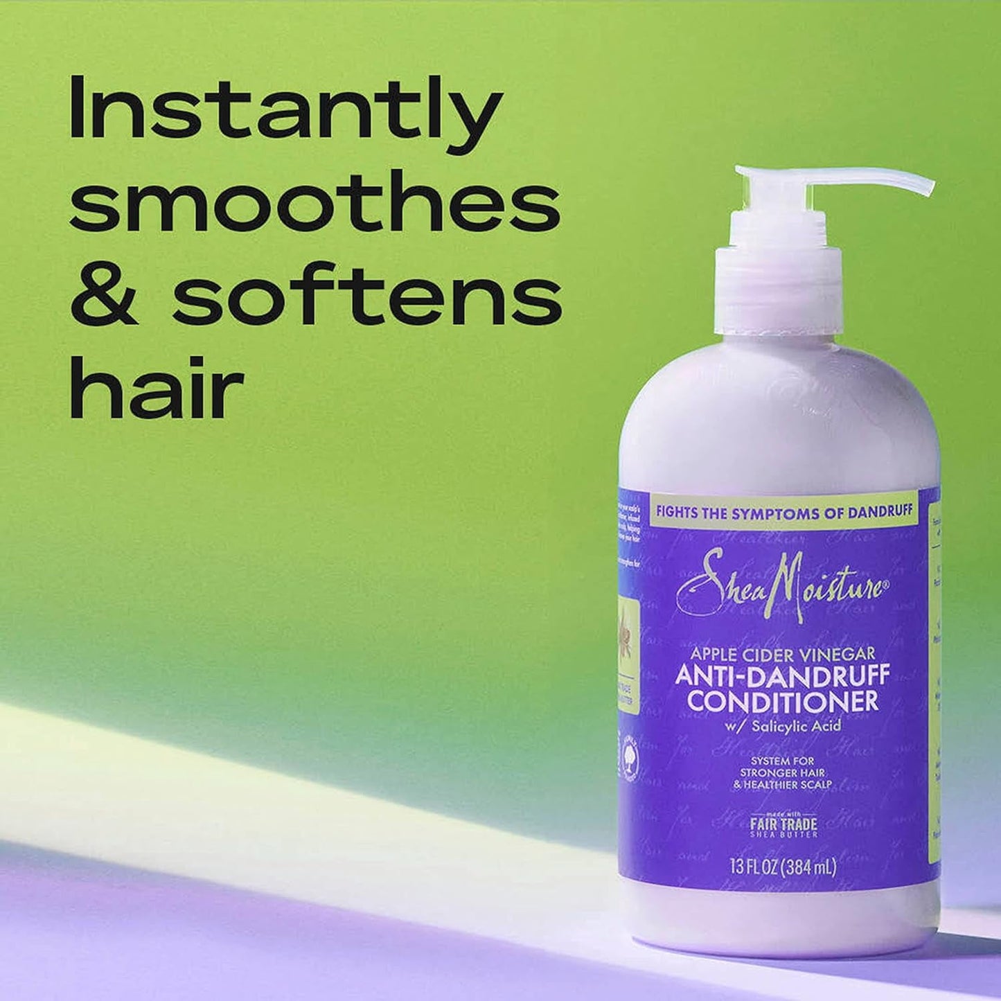 SheaMoisture Anti-Dandruff Shampoo & Conditioner Set | Salicylic Acid, 12 Oz