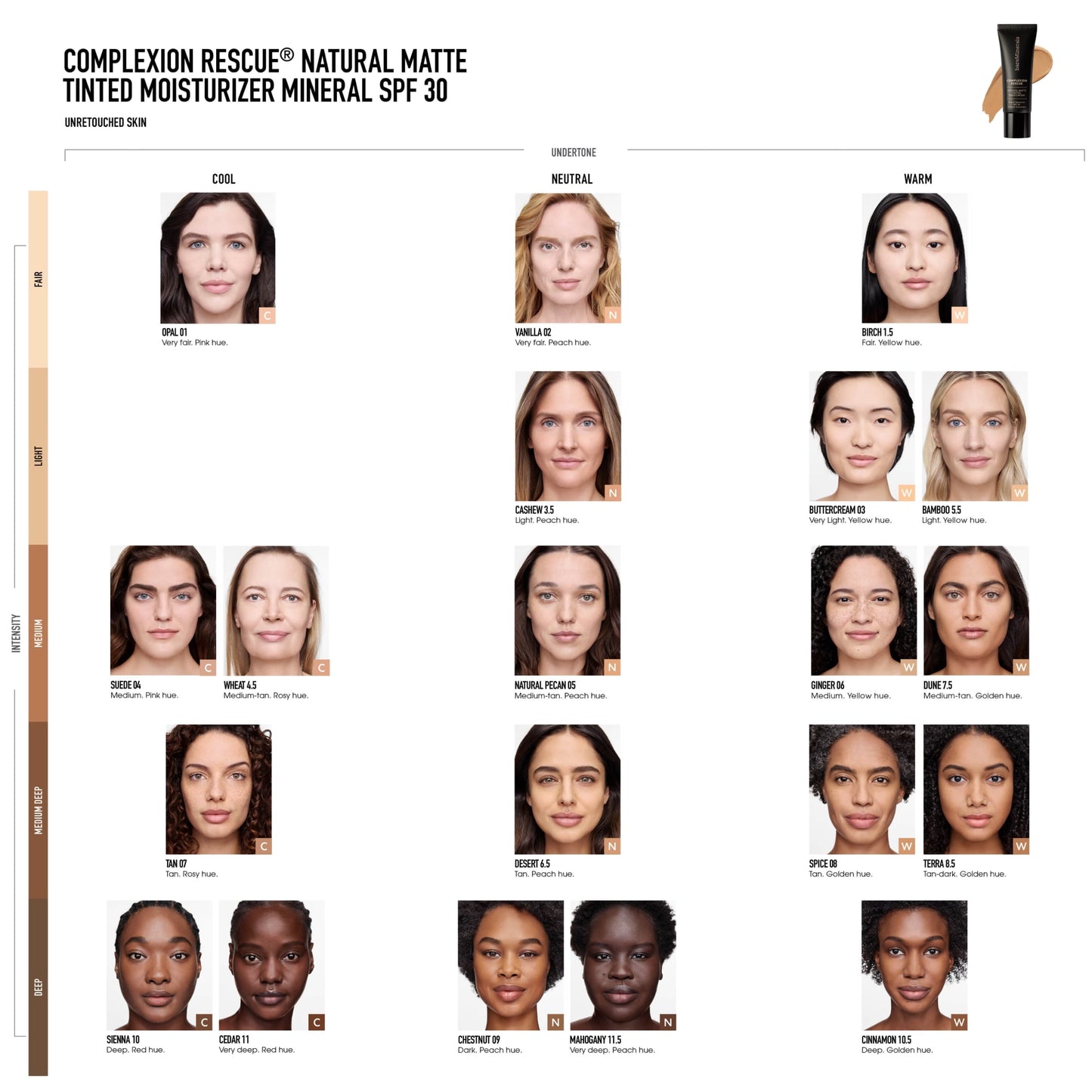 bareMinerals Tinted Moisturizer SPF 30 | Natural Matte | Buttercream 03