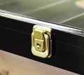 56 Challenge Coin Display Case Cabinet - Fully Adjustable Shelves - Larger Coins - 98% UV Protection (Black Finish)