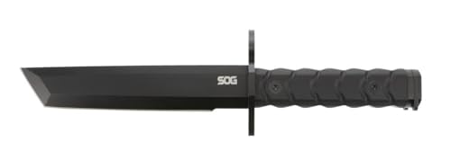 SOG BAR15T Tanto Bayonet Professional Knife for Tactical & Survival Enthusiasts | 7-inch Tanto-Shaped AUS-8 Steel Blade