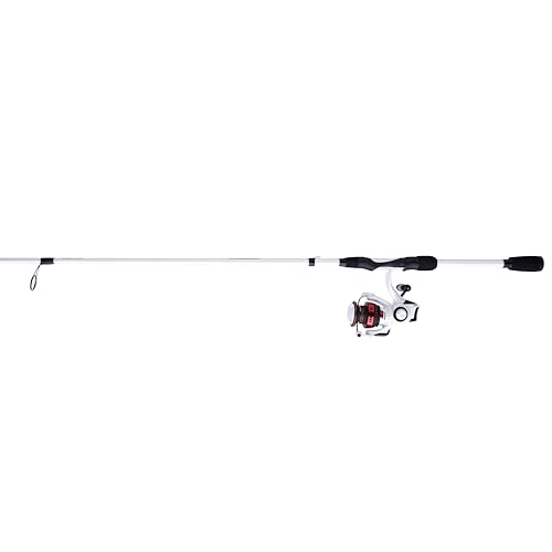 Abu Garcia 6'10" Max Pro Spinning Reel and Fishing Rod Combo, Size 2500 Reel, 8 Stainless Steel Ball Bearings, Carbon Matrix Drag System, 24/30 Ton Graphite Rod Blank