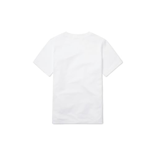 Speedo Boy's UV Swim Shirt Short Sleeve Graphic Tee - White, Small