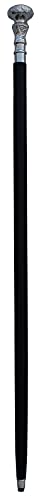 Vintage Wooden Walking Cane with Brass Handle - Adjustable Victorian Style Stick for Men & Women