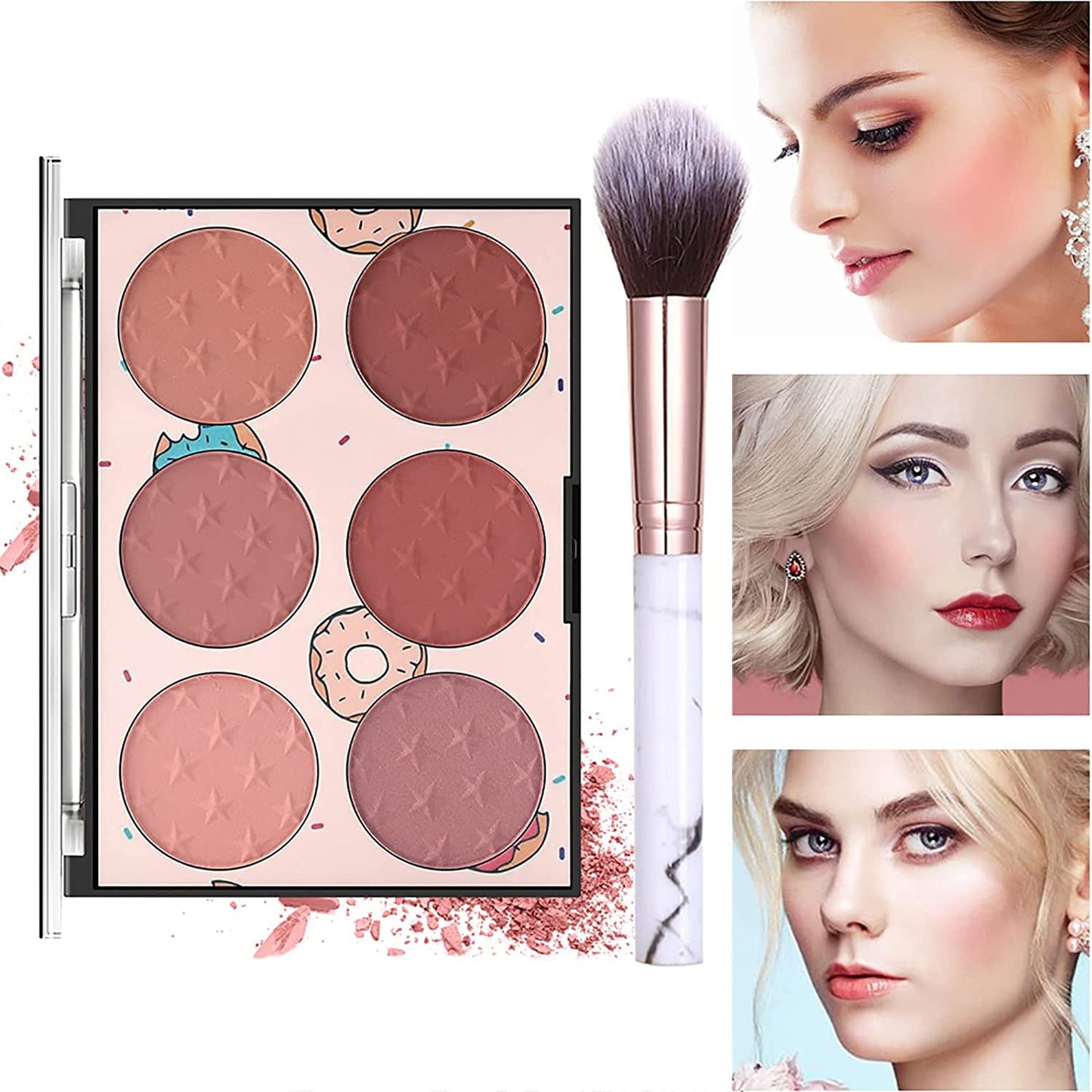 MISS ROSE 12-Color Eyeshadow Palette | Makeup Kit for Women & Teens