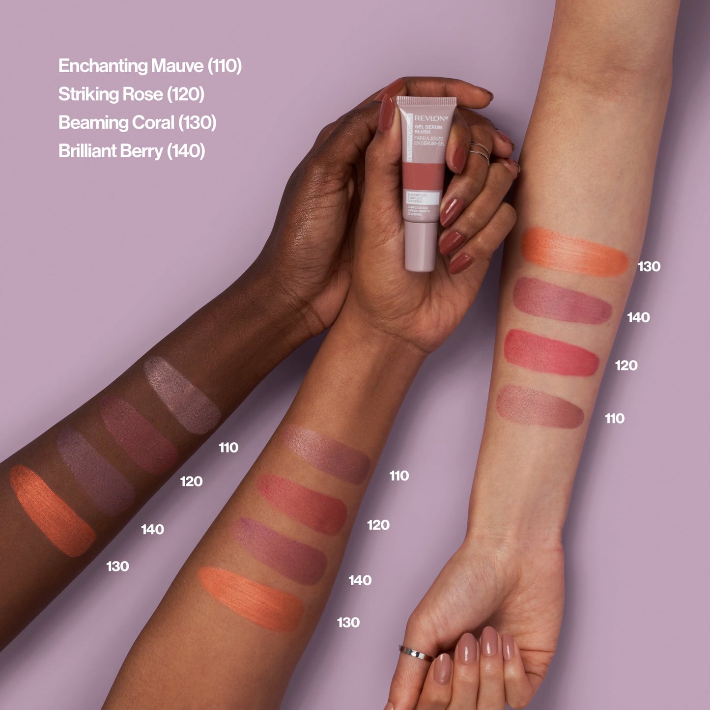 Revlon Illuminance Gel Serum Blush | Lightweight Pink Blush 110 Enchanting Mauve