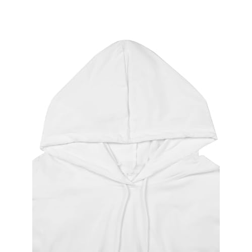 Remidoo Women's Hoodies Pullover Long Sleeve Cropped Sweatshirt Loose Shirt