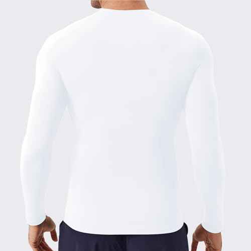 Men¡¯s Compression Shirts Long Sleeve Athletic UPF 50+ Thermal Base Layer Workout Undershirt Running T-Shirt Gym Tops