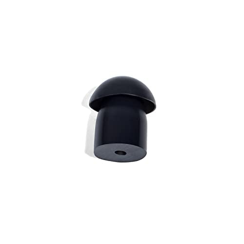 Replacement Mushroom Ear Tips for Two Way Radio Walkie Talkie Acoustic Coil Tube Earpiece Surveillance Headset. (Black)