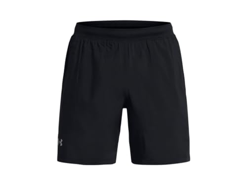 Under Armour Launch Stretch Woven 7'' Shorts - Medium, Black, Reflective