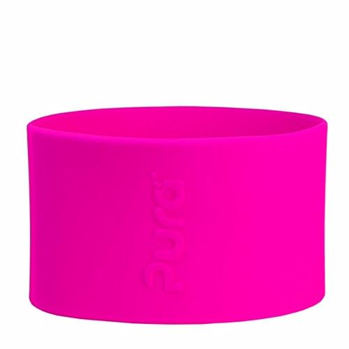 Pura Kiki Bottle Short Silicone Sleeves - Plastic-Free, Medical Grade, NonToxic, MadeSafe Certified | Adds Grip, Non-Slip, Removable | Provides Insulation for Hot & Cold Liquids | Aqua/Blue