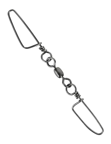 75lb Double Snap Swivels Stainless Steel Saltwater Fishing Tackle Connector