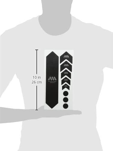 All Mountain Style Bike Frame Protector Universal Fit - 9-Piece Set for Down Tube, Chainstay, Cable Wear, High-Impact Honeycomb PVC to Protect Your Bike from Scratches, Chips and Dings