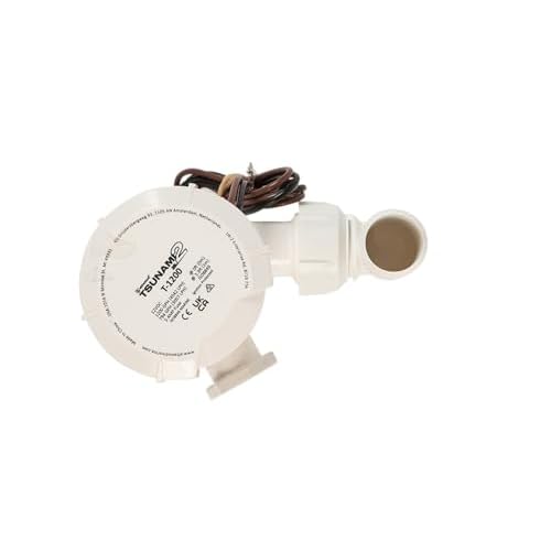 Attwood 5663-4 Tsunami Mk2 1200 GPH Aerator Pump, 12 Volt, 1" NPT Inlet, White