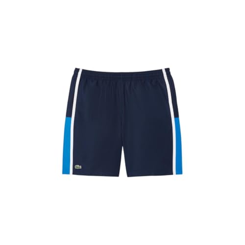 Lacoste Men's Sport Lightweight Color Block Stripe Tennis Shorts