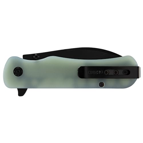 Gerber Gear Confidant EDC Pocket Knife, 3.2" Drop Point Plain Edge Folding Knife, Jade and Black Bamboo