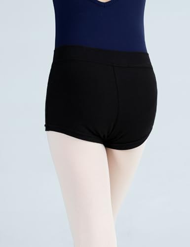 Girls Low Cut Ballet Shorts for Athletic, Gymnastics, Dance & Yoga - 9-10 Years