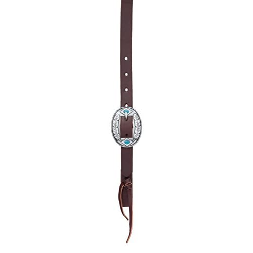 Weaver Leather 10-0606 Working Tack Designer Hardware Sliding Ear Headstall, Feather