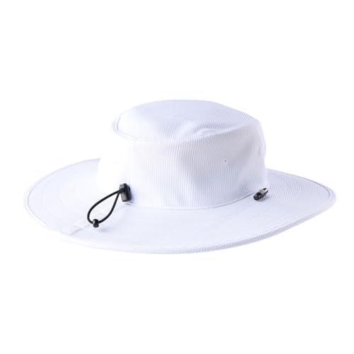 Golf Sun Hat with UV Protection - Lightweight White and Black