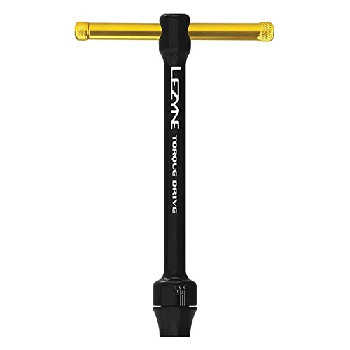 LEZYNE Torque Drive Bike Multi-Tool, CNC Machined Aluminum, Magnetic Hold, 11 Interchangeable Bits, Cross-Head & Flathead, Compact, Portable Bicycle Torque Wrench Kit