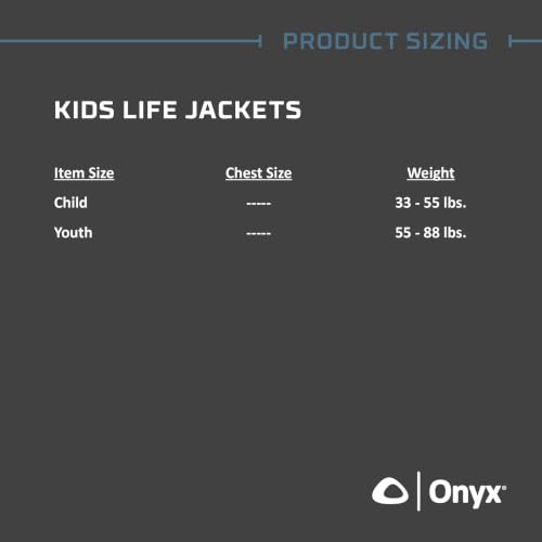 Orange Child Life Jacket for Water Sports - USCG Approved, 33-55 lbs