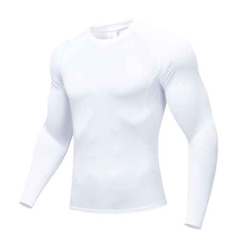 Men¡¯s Compression Shirts Long Sleeve Athletic UPF 50+ Thermal Base Layer Workout Undershirt Running T-Shirt Gym Tops