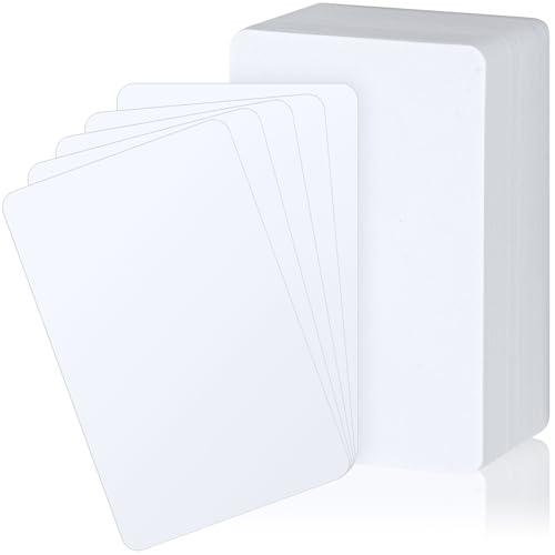 White Trading Card Dividers 100 Pieces Tall Plastic Organizer Pages