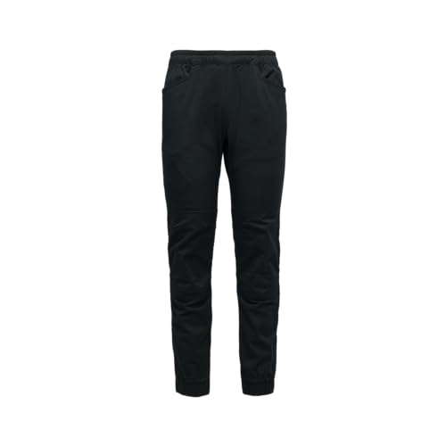 BLACK DIAMOND Men¡¯s Notion Pants | Stretch Organic Cotton | Reinforced Knees | Comfortable Rock Climbing & Everyday Performance Pants | Black | Medium