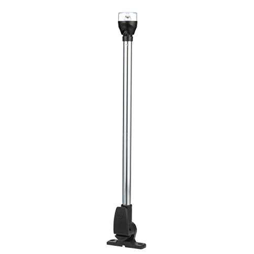 Attwood 5551-PA20-7 All-Round LED Fold Down Navigation Light Black Base, 20-Inch