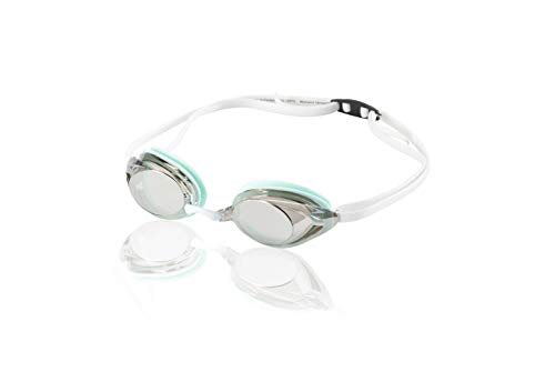 Speedo Women's Mirrored Vanquisher 2.0 Swim Goggles - Silver Ice