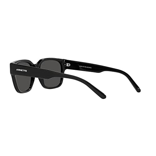 ARNETTE AN4294 Type Z Square Sunglasses, Black/Dark Grey, 54 mm
