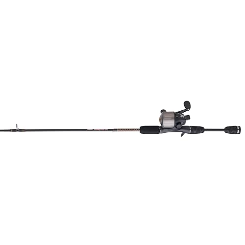 Ugly Stik GX2 Youth Spincast Reel and 5'6" Fishing Rod Combo, Red/Gold, 2-Piece, Graphite and Fiberglass Rod with Ugly Stik Clear Tip Design