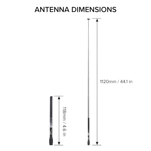 Wide Band Telescopic Radio Antenna SMA-Male 70-1000MHz for Mobile Communications