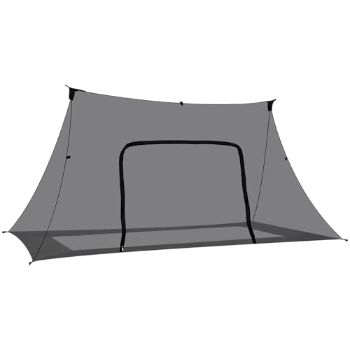 Onewind Camping Mosquito Net for Cot Shelter Bug Screen Black without Floor